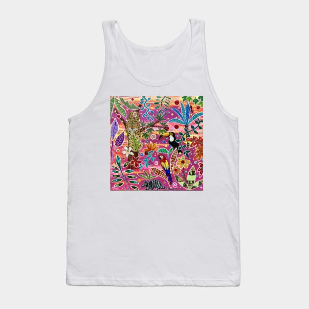 Pink Amazonia Tank Top by MagaliModoux